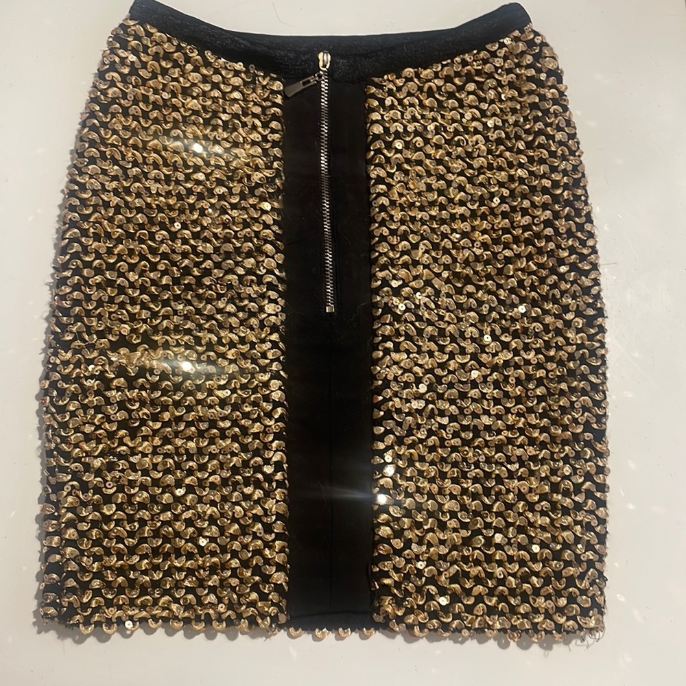 Black and gold skirt